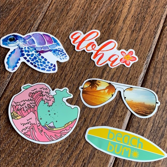 Beach Bum VSCO Girl Sticker Pack - Picture 2 of 5